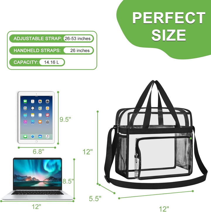 Transparent and Spacious Tote Bag Bowlift