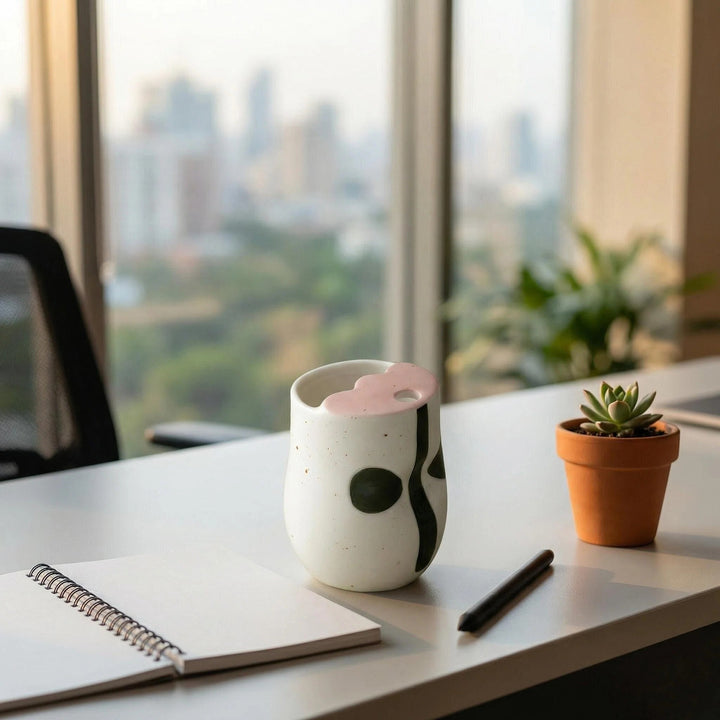 Playful Ceramic Animal-Themed Cup
