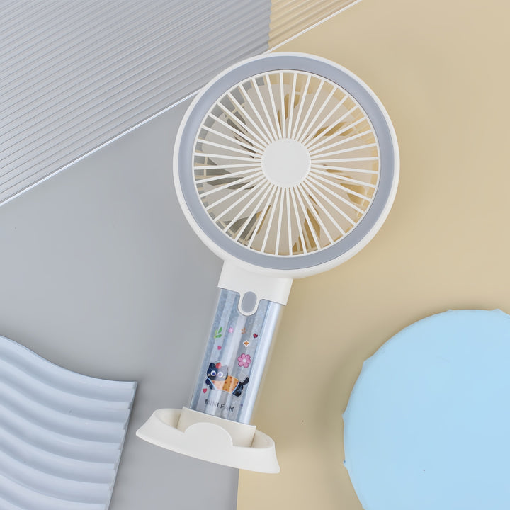 Women's Portable Handheld Fan with Spray Function and Ergonomic Design Bowlift
