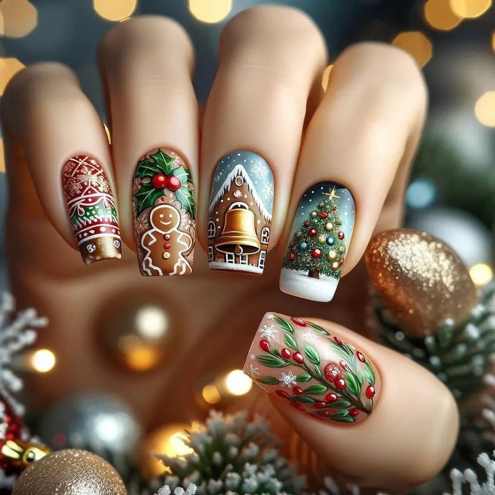 Christmas Art Nails Set Bowlift