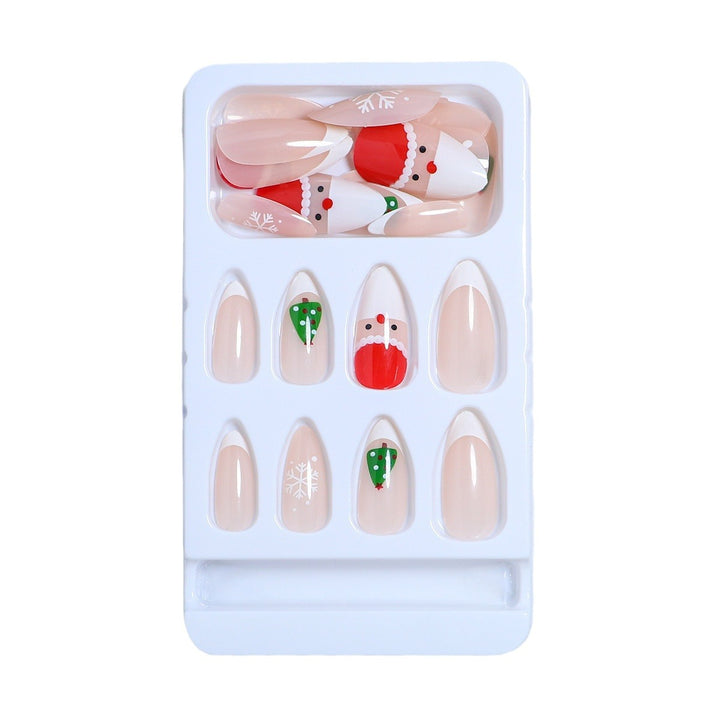 Festive Seasonal Press-On Nail Art Bowlift