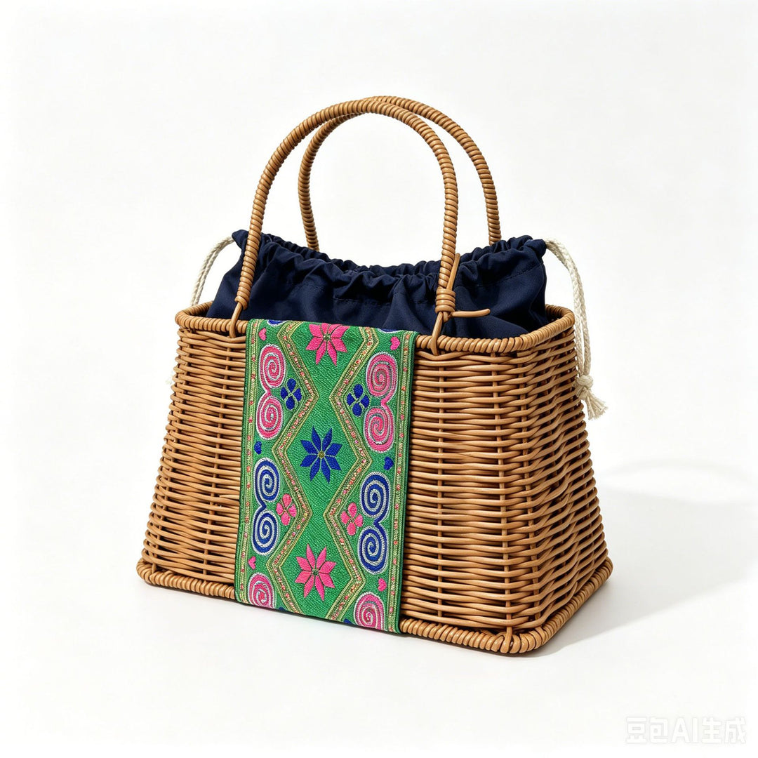 Women Handmade Basket Bag Bowlift