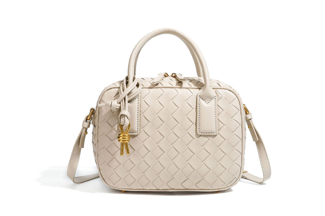 Textured Leather Boutique Handbag Bowlift