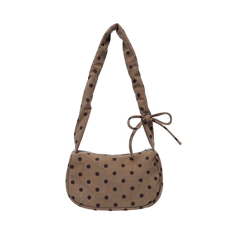 WoVintage Polka Dot Crossbody Handbag Bowlift