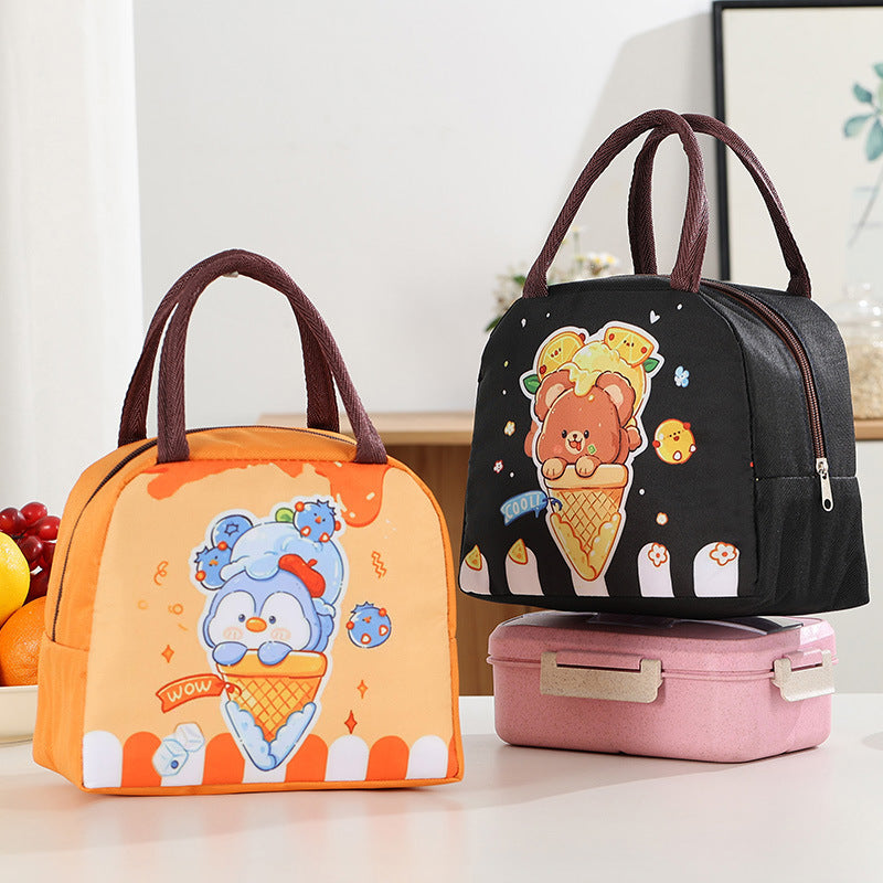 Cartoon-Themed Insulated Lunch Bag Bowlift