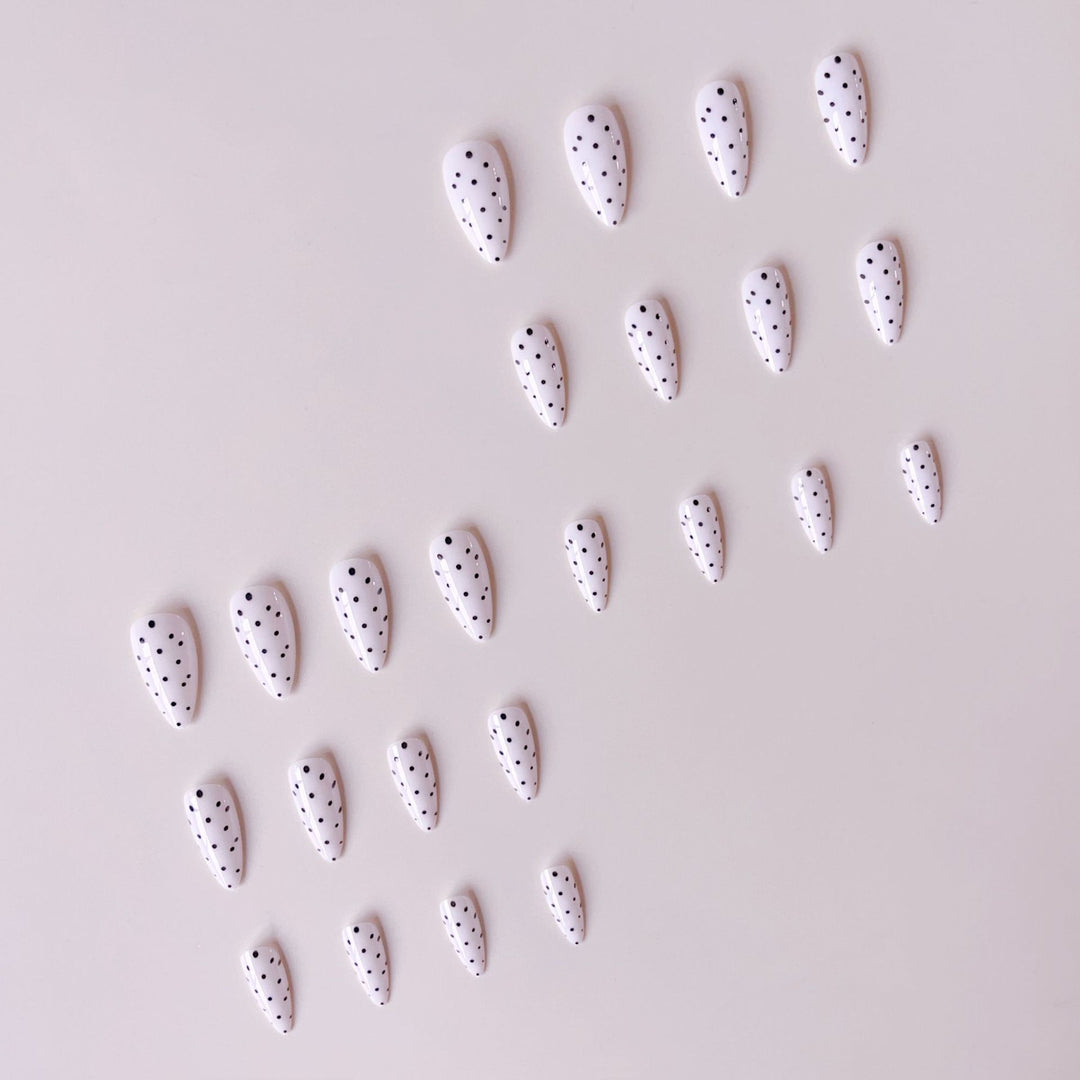 Nail art set with stylish polka dot design Bowlift