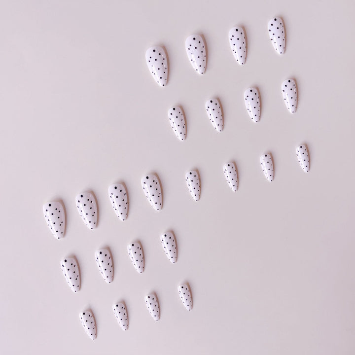 Nail art set with stylish polka dot design Bowlift
