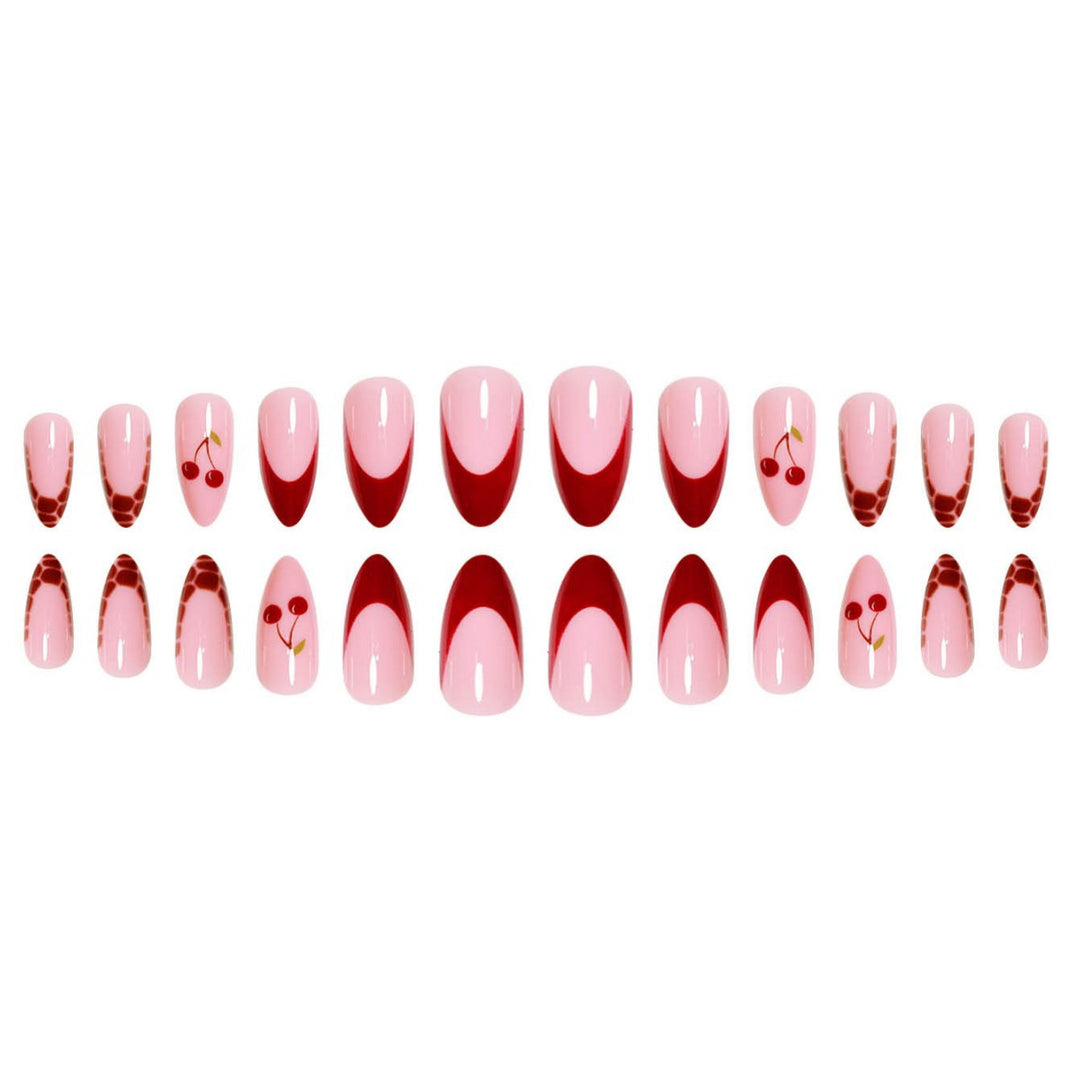 Artistic Cherry Nail Design Extensions Bowlift
