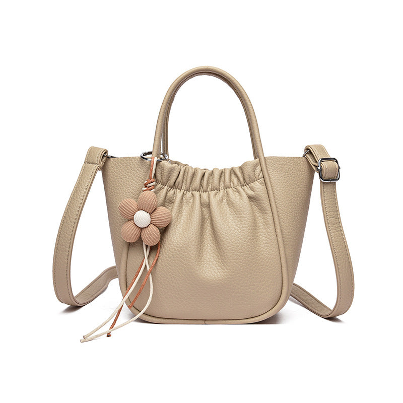 Chic Faux Leather Handbag Bowlift