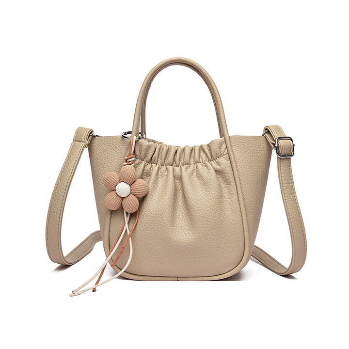 Chic Faux Leather Handbag Bowlift