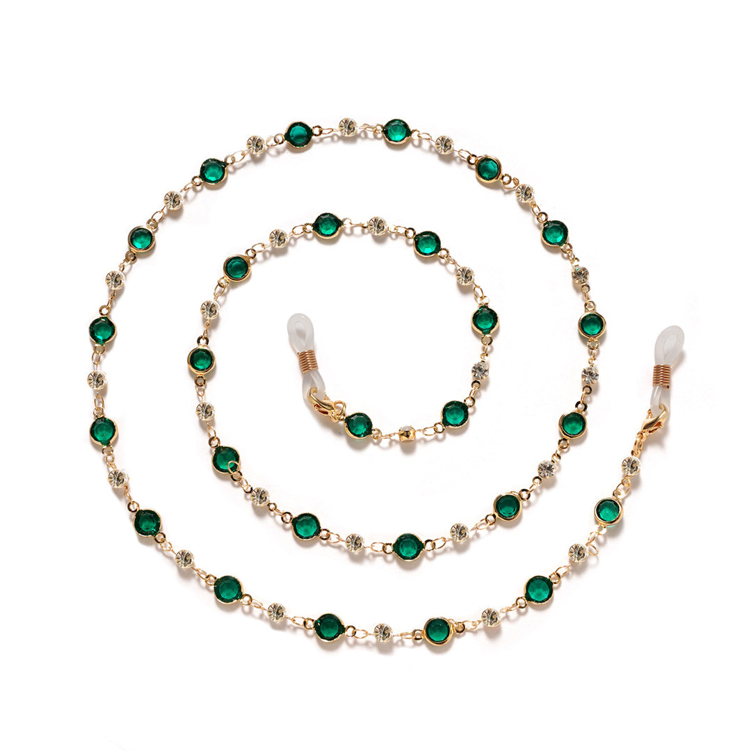 Decorative Crystal Eyewear Chain Bowlift