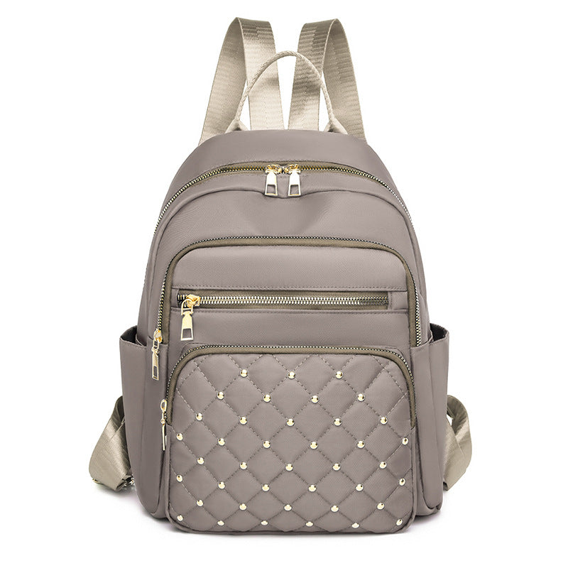 Quilted Multi-Pocket Backpack