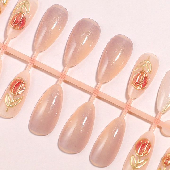 Elegant Press-on Nail Set Bowlift