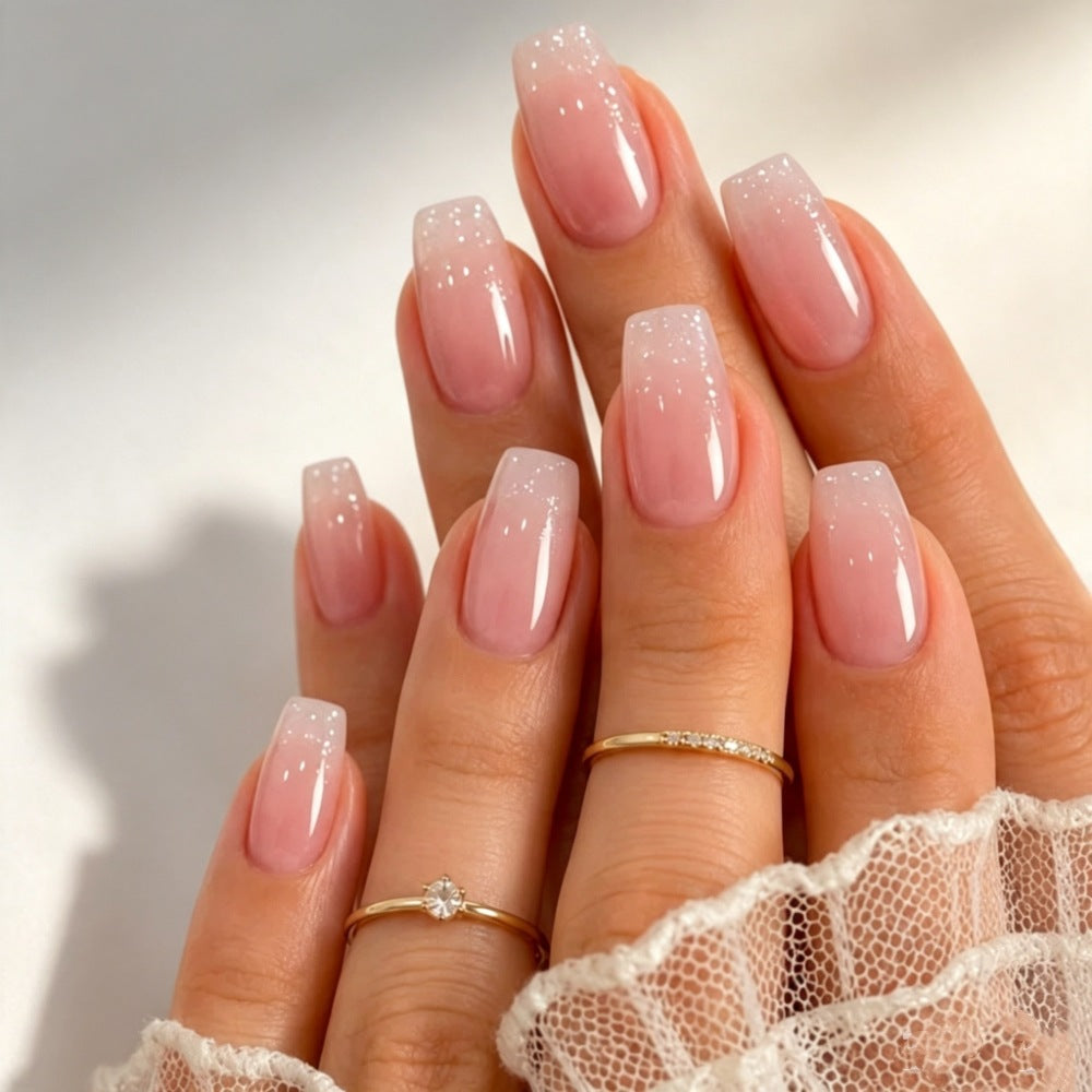 Ombre Square Tip Press-On Nails Bowlift
