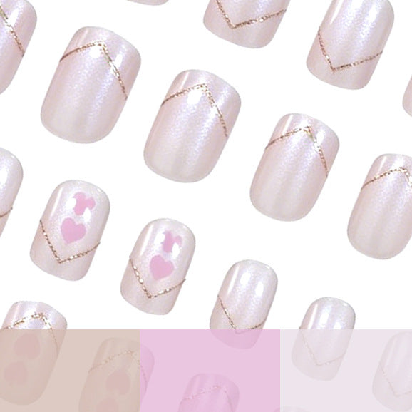 Romantic Heart Nail Art Bowlift