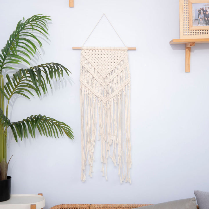 Macrame Wall Hanging with Elegant Fringe Look Bowlift
