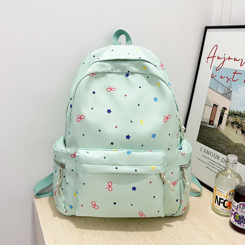 Playful Patterned School Backpack