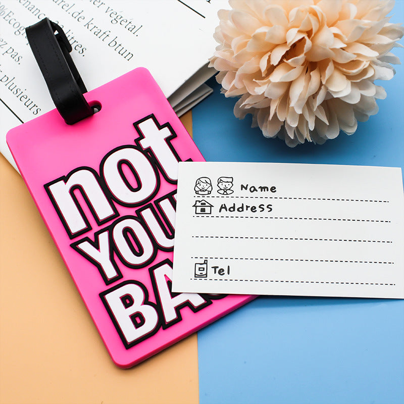 Unisex Luggage Tag with Eye-catching Message Bowlift