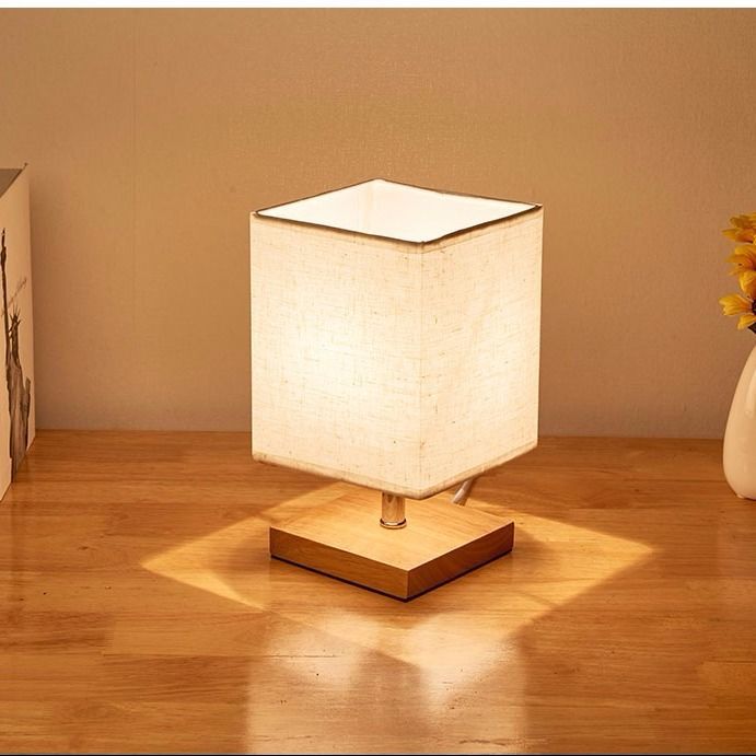 Modern Square Fabric Table Lamp