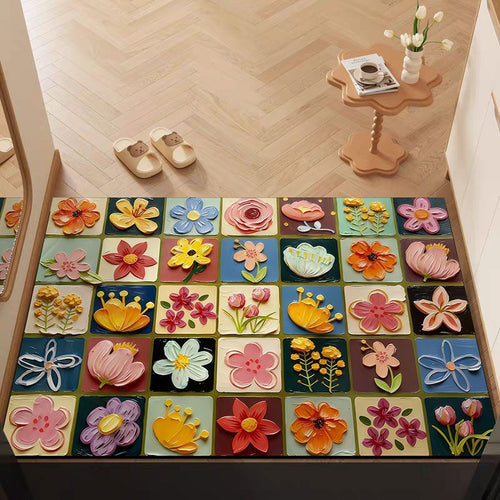 Floral Decorative Area Mat