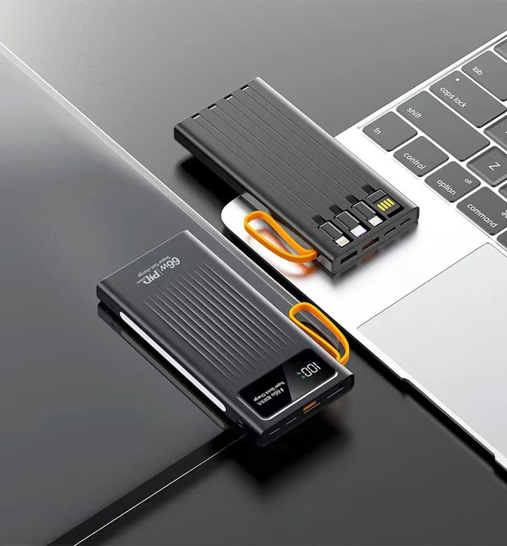 Portable power bank with LCD display and fast charging function Bowlift