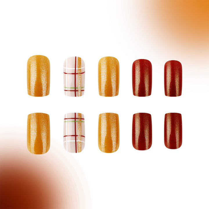 Seasonal Pumpkin-Themed Nail Art Set Bowlift