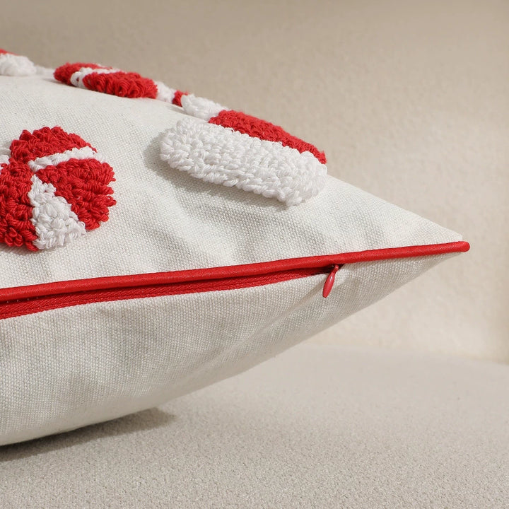 3D Tufted Velvet Christmas Throw Pillow
