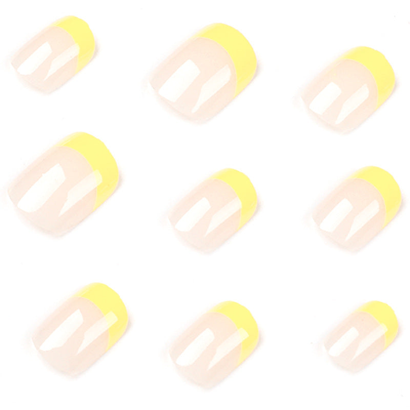 Artful Nail Art with Fresh Yellow Accent Bowlift