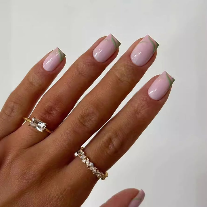 Creative nail design with elegant color gradients Bowlift