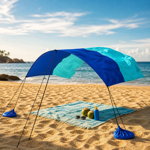 Pop-Up Adjustable Beach Shade Canopy Bowlift
