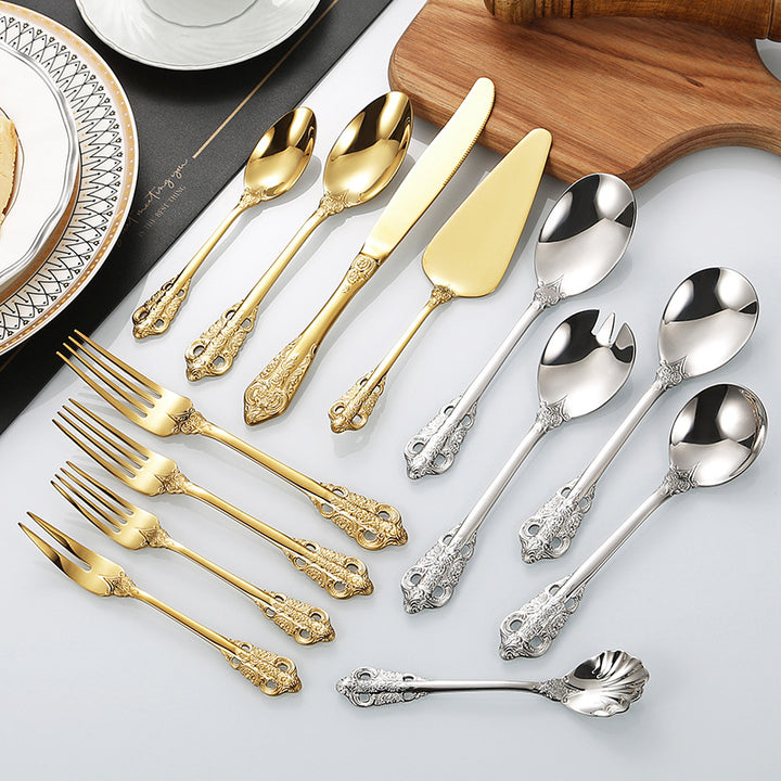 Elegant fish fork with artistic handle design Bowlift