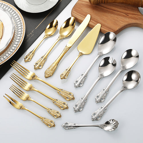 Elegant fish fork with artistic handle design Bowlift