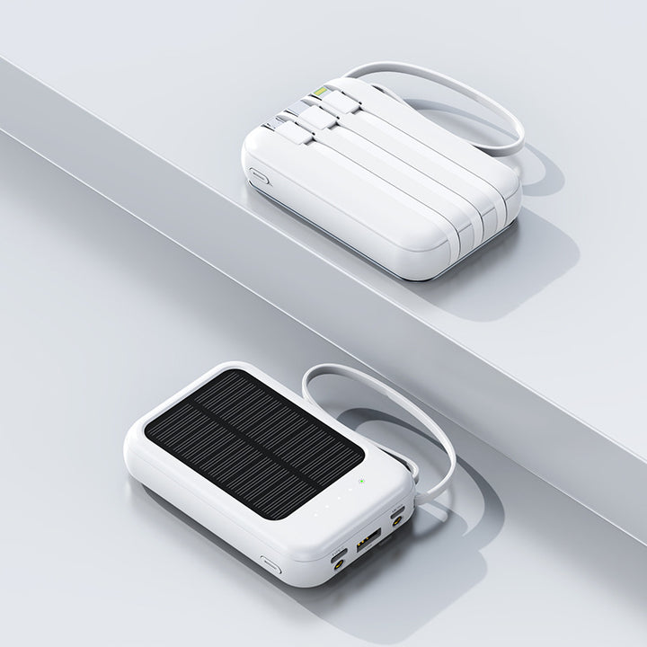 Portable solar power bank with fast charger Bowlift