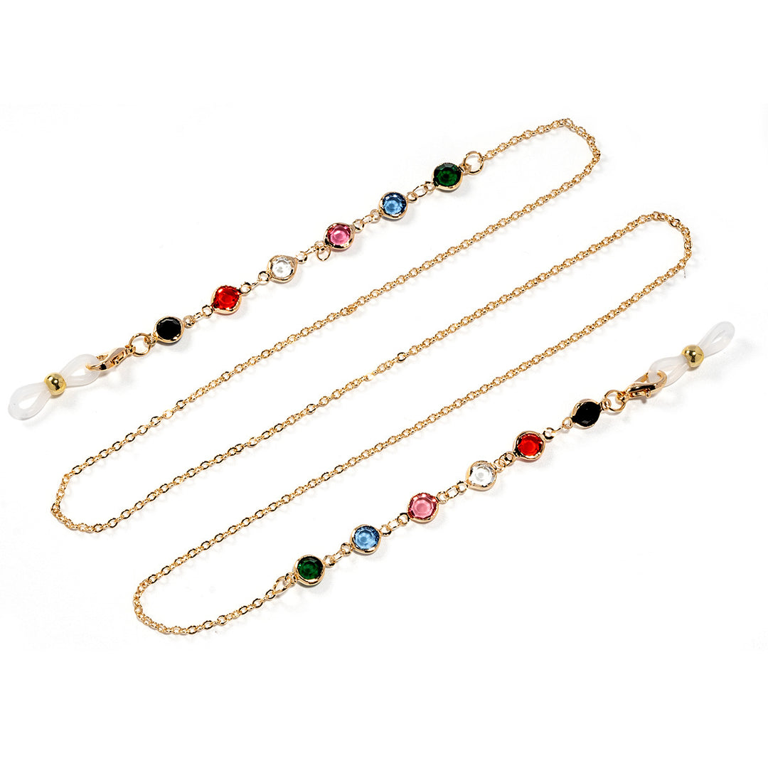 Stylish Decorative Gemstone Eyewear Chain Bowlift