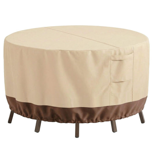 Protective cover for round garden tables with breathable material Bowlift