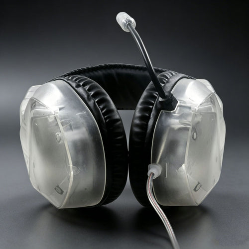 Clear Oversized Over-Ear Headphones Bowlift