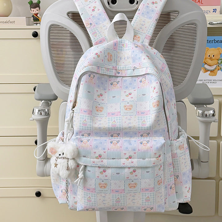 Cute Cartoon-Patterned School Backpack