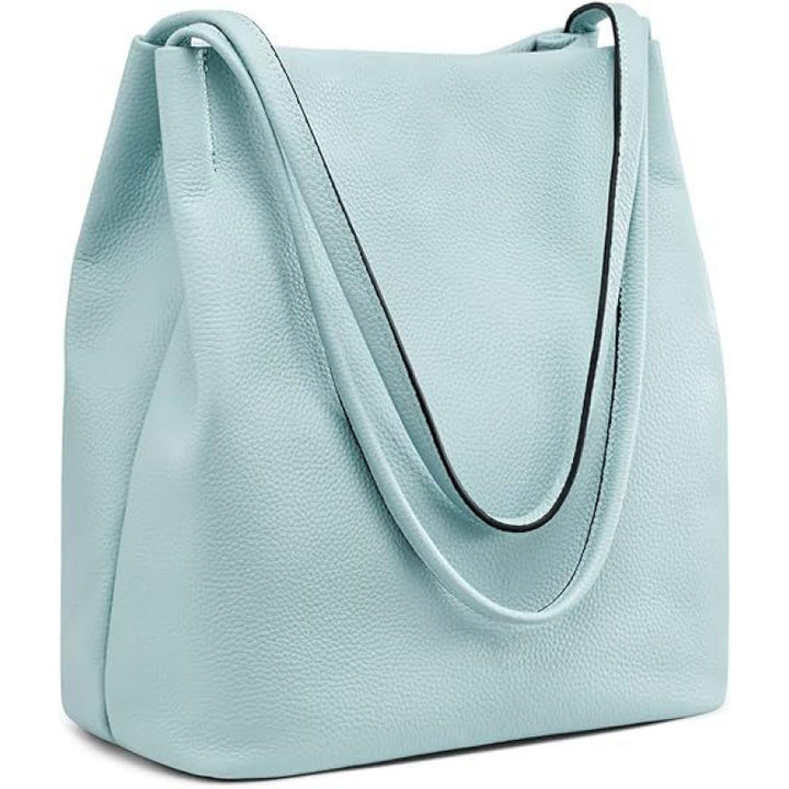 Stylish Leather Hobo Handbag Bowlift