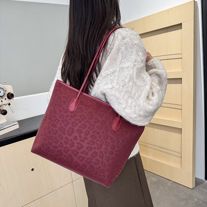 WoStylish Leopard Print Tote Bag Bowlift