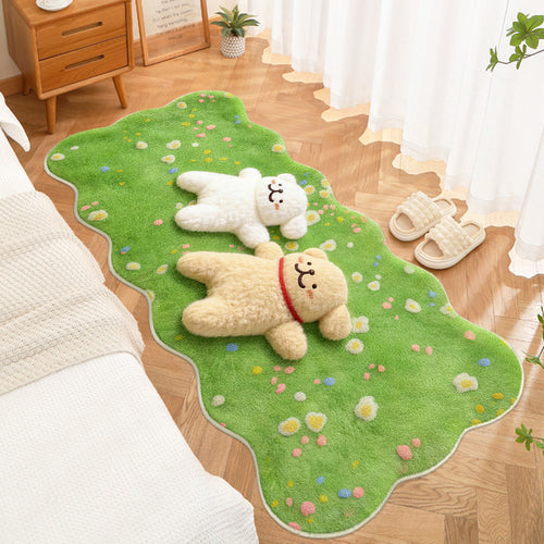 Plush Cartoon-Themed Area Rug