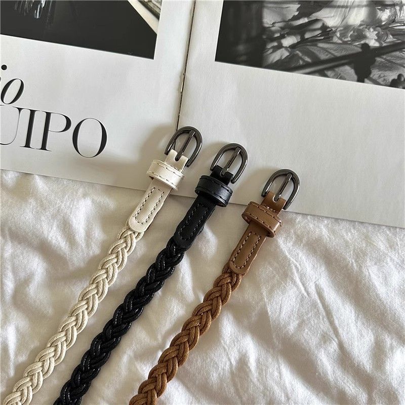 Braided Leather Belt Bowlift
