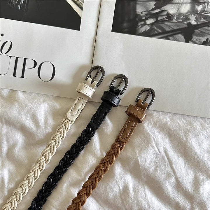 Braided Leather Belt Bowlift