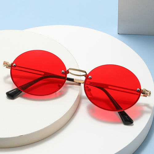 Women's round sunglasses with fine metal frame Bowlift