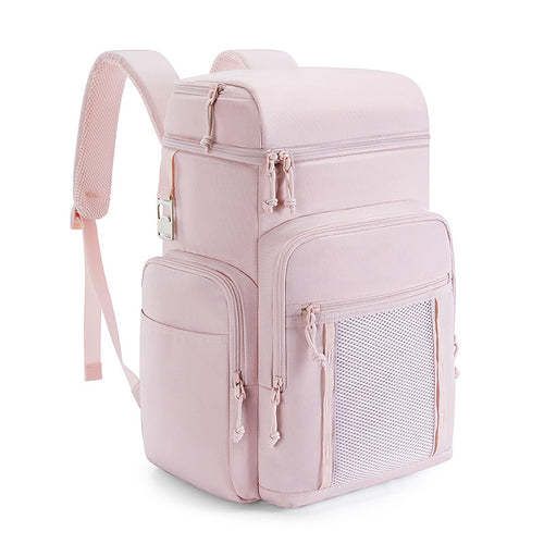 Women's multifunctional insulated cool and diaper backpack with large main compartment and organizer Bowlift