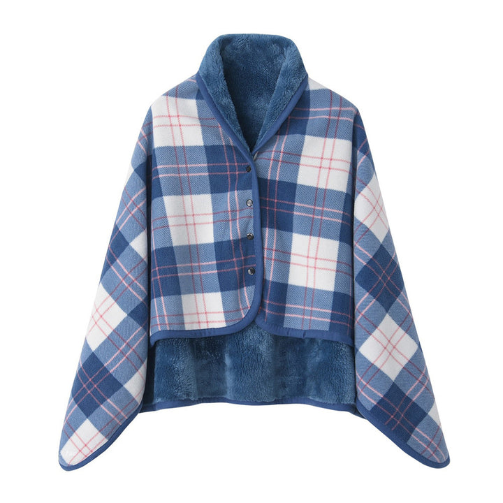 Ladies' wrap blanket made of cozy wool blend Bowlift