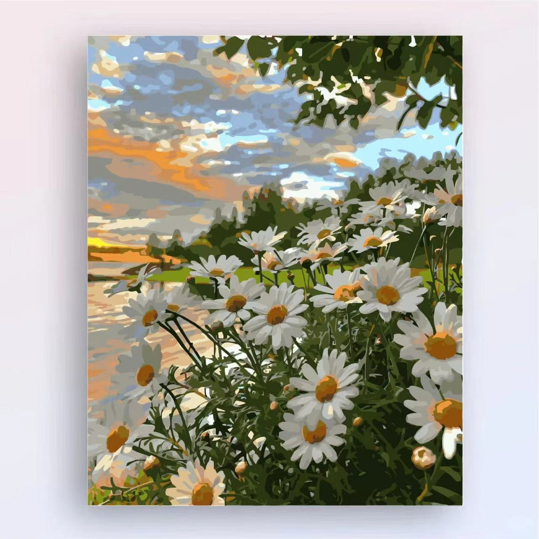 Floral Landscape Canvas Art Bowlift