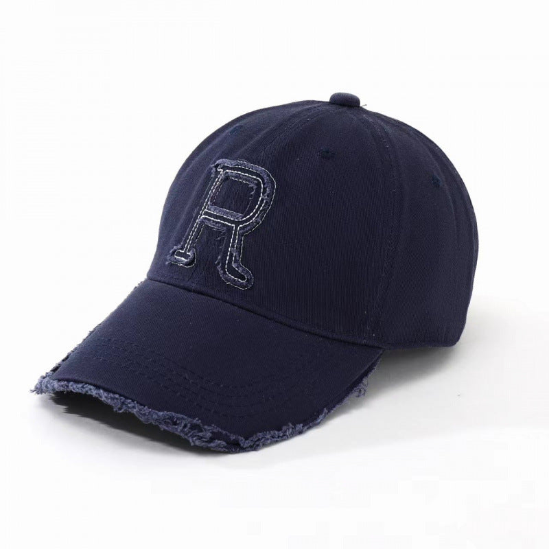 Women's Distressed Embroidered Baseball Cap Bowlift