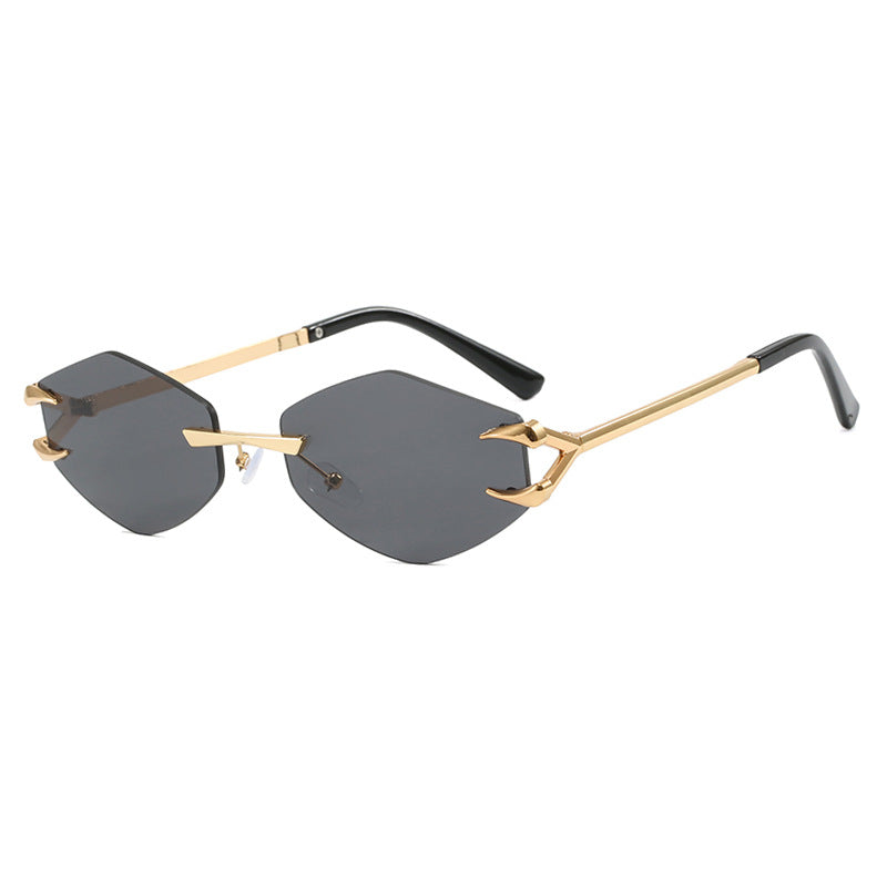 Women's extravagant hexagonal sunglasses with innovative frame and UV protection Bowlift