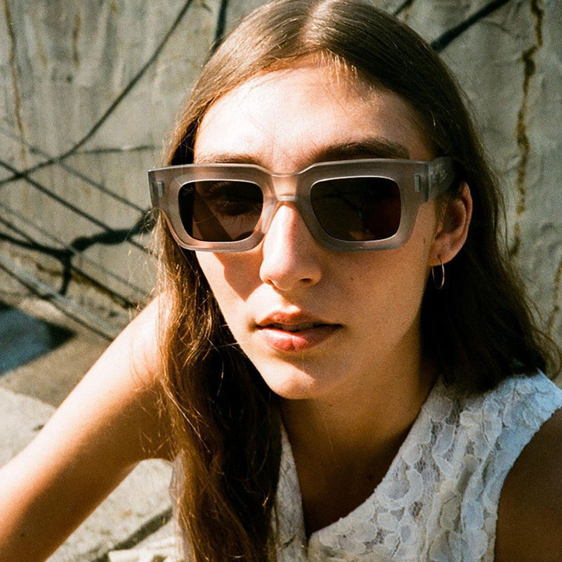 Women's Fashion Square Sunglasses with Robust Frame and Polarized Lenses Bowlift