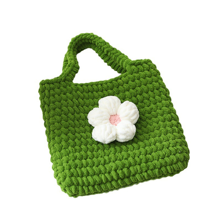 Handcrafted cotton bag with floral application Bowlift